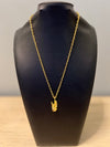 Sigma Gamma Rho SGR Hand Sign Necklace Gold