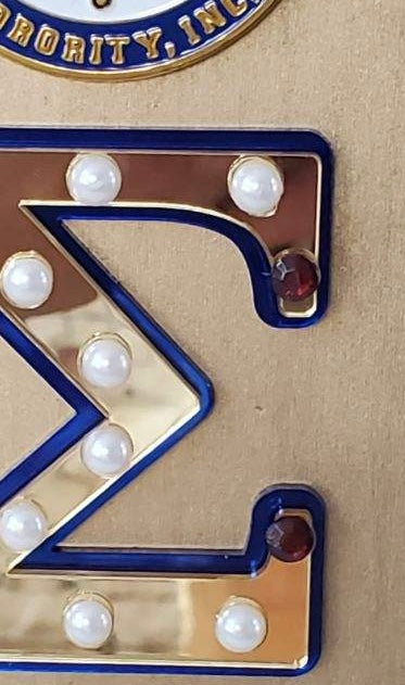 Sigma Gamma Rho Wood Paddle Gold