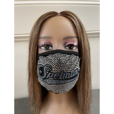 Spelman College Bling Rhinestone Face Mask