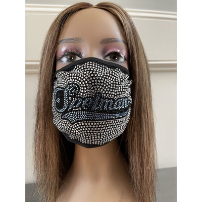 Spelman College Bling Rhinestone Face Mask