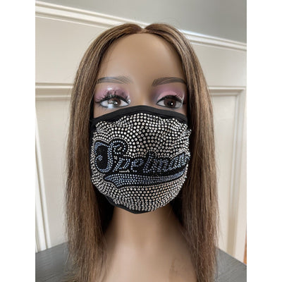 Spelman College Bling Rhinestone Face Mask