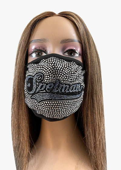 Spelman College Bling Rhinestone Face Mask