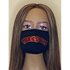 Tuskegee University Bling Face Mask with Filter Pocket and Filter