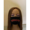 Tuskegee University Bling Face Mask with Filter Pocket and Filter