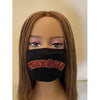 Tuskegee University Bling Face Mask with Filter Pocket and Filter
