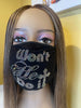 Won’t He Do It AB Color Crystals Face Mask
