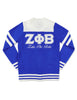 Zeta Phi Beta Cardigan Sweater Blue