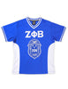 Zeta Phi Beta Fitted Football Jersey Blue