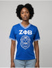 Zeta Phi Beta Fitted Football Jersey Blue