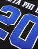 Zeta Phi Beta Oversize Chenille Football Jersey Black