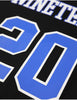 Zeta Phi Beta Oversize Chenille Football Jersey Black