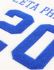 Zeta Phi Beta Oversize Chenille Football Jersey Ivory