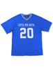Zeta Phi Beta Oversize Chenille Football Jersey Blue