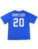 Zeta Phi Beta Oversize Chenille Football Jersey Blue