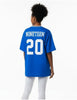Zeta Phi Beta Oversize Chenille Football Jersey Blue