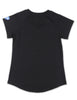 Zeta Phi Beta Glitter V Neck Tee Black