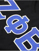 Zeta Phi Beta Glitter V Neck Tee Black