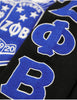 Zeta Phi Beta V-Neck Sweater Black