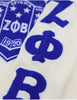 Zeta Phi Beta V-Neck Sweater Ivory