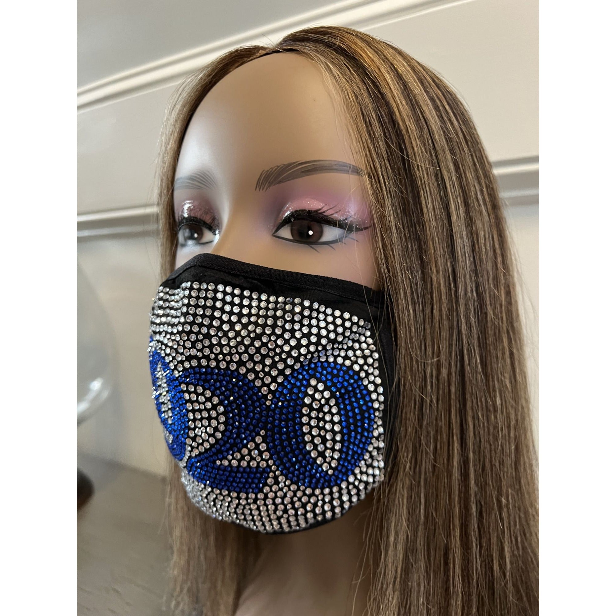 Zeta Phi Beta 1920 Full Rhinestone Bling Face Mask Clear – D9 Greeks