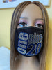 Zeta Phi Beta 1920 Rhinestone Bling Face Mask Blue