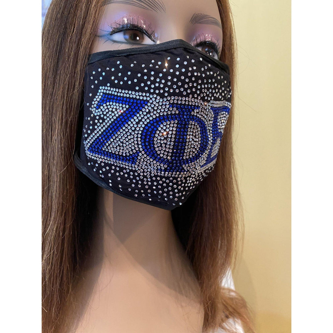 Zeta Phi Beta Sprinkle Bling Face Mask – D9 Greeks