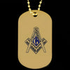 Masonic Double Side Dog Tag Necklace