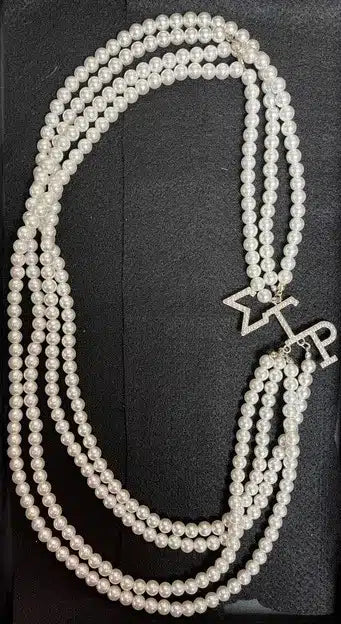Sigma Gamma Rho 4 Strand Pearl Necklace