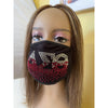 Delta Sigma Theta Red Face Mask - Rhinestone Bling Mask - D9 GREEKS