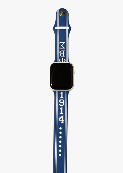 Phi Beta Sigma Silicone Apple Watch Band Size 42/44/45 mm