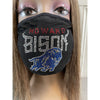Howard University Bison Rhinestone Bling Rhinestone Face Mask
