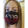 Delta Sigma Theta Roots Rhinestone Bling Face Mask Red