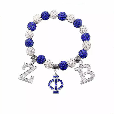 Zeta Phi Beta Bling ZPB Elastic Bracelet