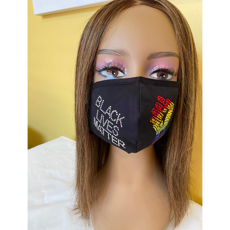 Black Lives Matter Rainbow Mask