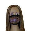 Albany State University Bling Face Mask with Filter Pocket and Filter - D9 Greeks