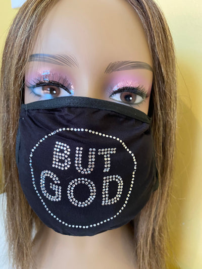 But God Christian Bling Face Mask | Simply For Us