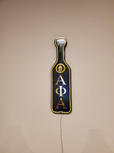 Alpha Phi Alpha LED Wooden Paddle