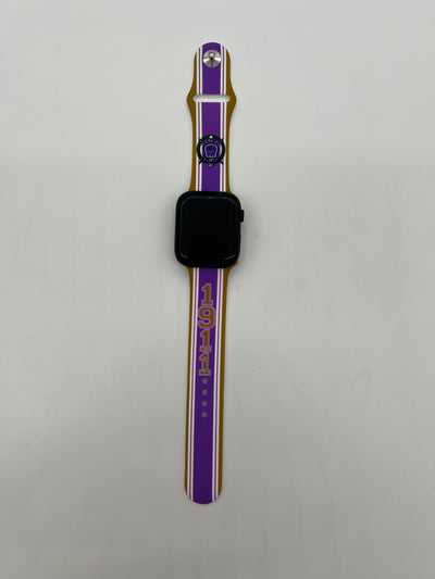 Omega Psi Phi Shield Apple Watch Band Size 42/44/45 mm