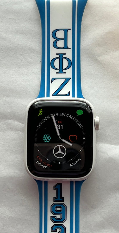 Silicone Apple Watch Band - Zeta Phi Beta Apple Watch Band - D9 Greeks