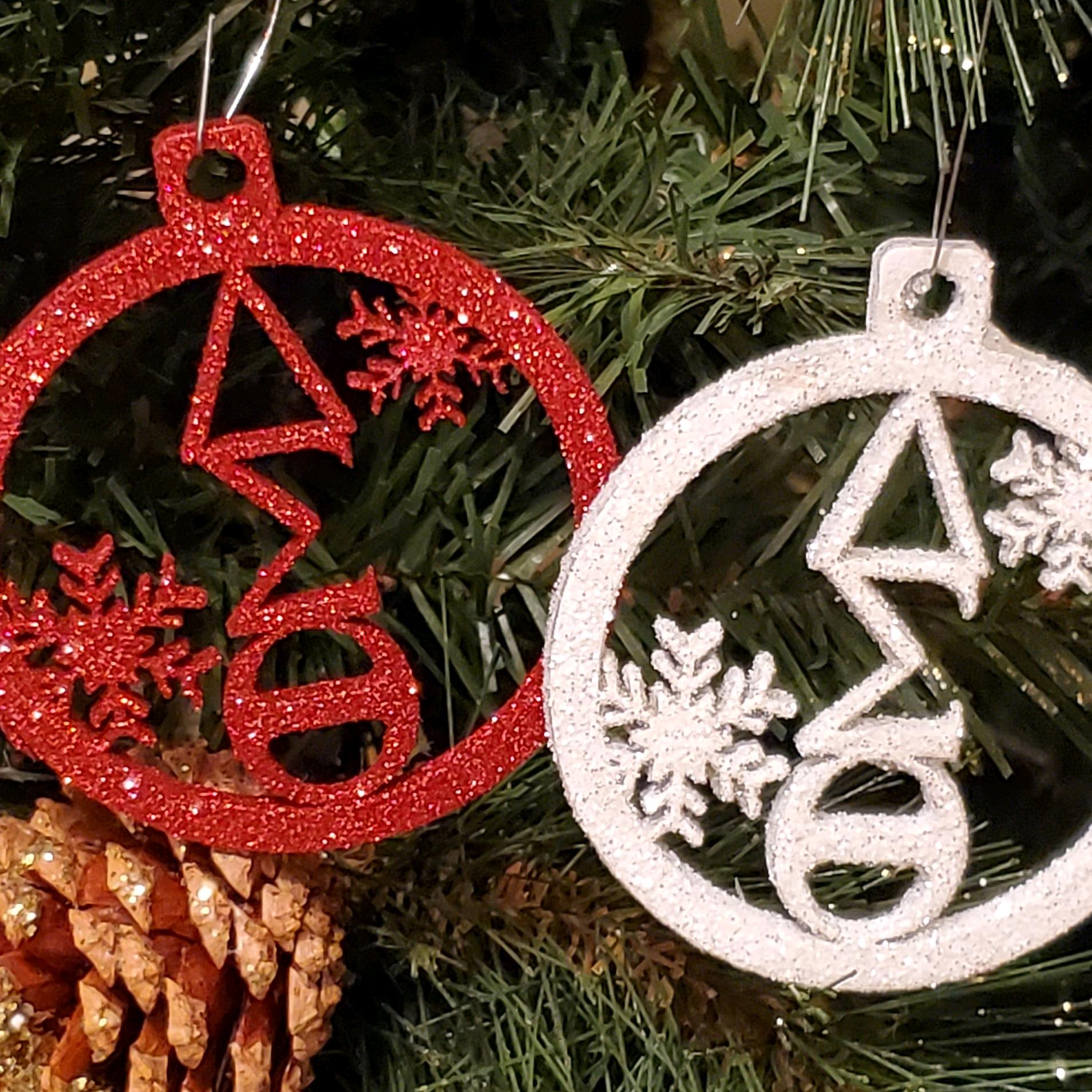 Rhinestone Bling Christmas Ornaments
