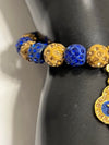 Sigma Gamma Rho Charm Bracelet - Flower Bling Beaded - D9 Greeks
