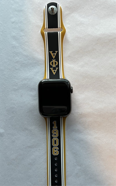 Alpha Phi Alpha Silicone Apple Watch Band Size 38/40/41 mm