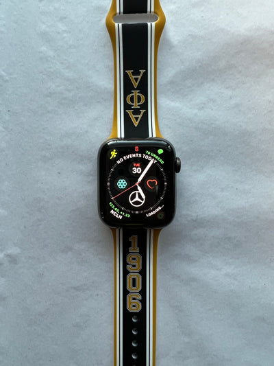 Alpha Phi Alpha Silicone Apple Watch Band Size 38/40/41 mm