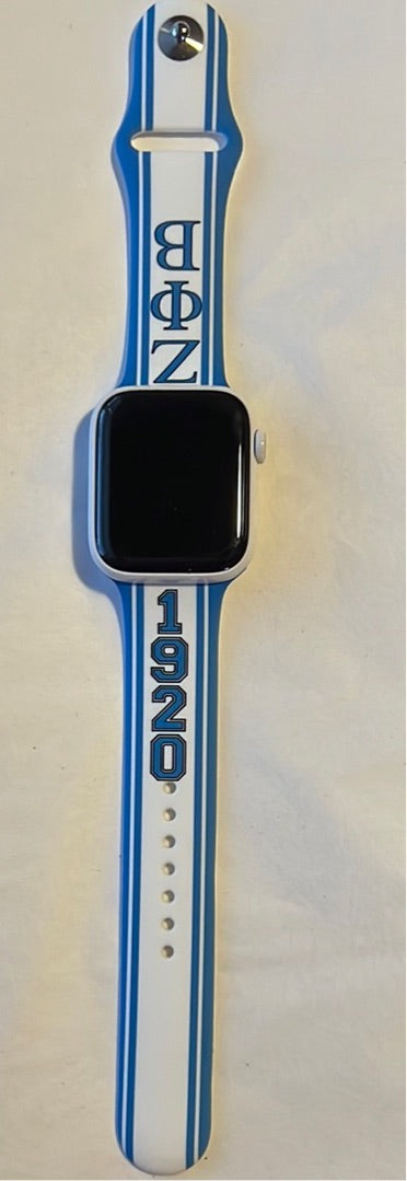 Zeta Phi Beta Apple Watch Band Size 38/40/41 MM White