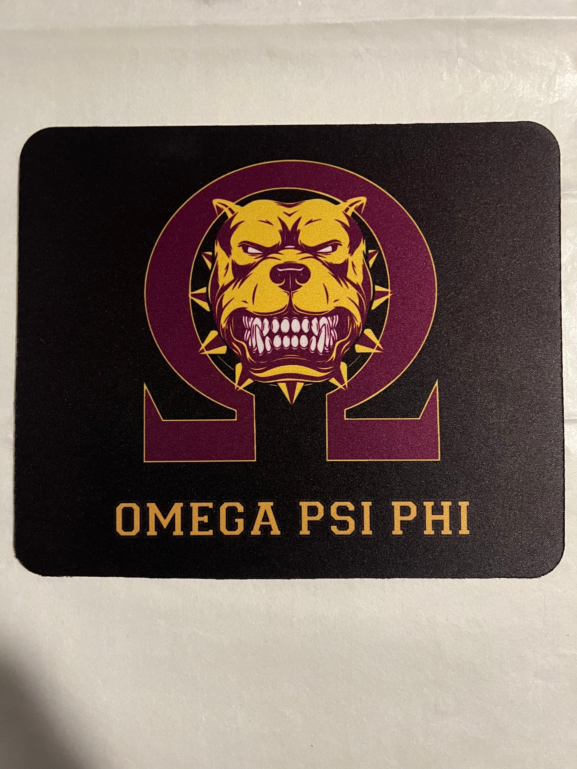 Omega Psi Phi Mouse Pad Dawg Design