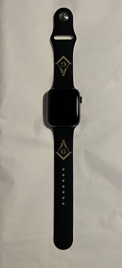 Masonic Silicone Watch Band - Silicone Apple Watch Band - D9 Greeks