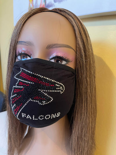 Atlanta Falcons Bling Mask | Falcons Bling Face Mask | Simply For Us