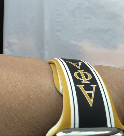 Alpha Phi Alpha Silicone Apple Watch Band Size 38/40/41 mm