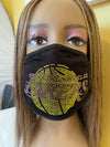 Los Angeles Lakers Rhinestone Bling Face Mask Washable