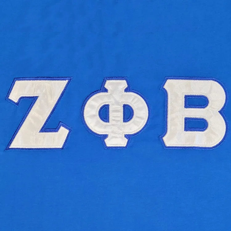 Zeta Phi Beta Ringer T-Shirt Blue